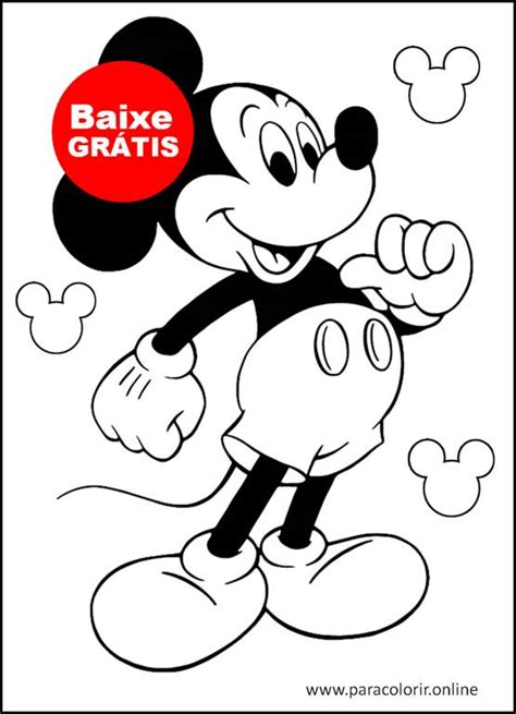 Mickey Para Colorir