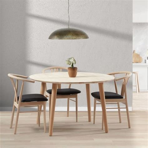 Dt Rundt Spisebord I Massiv B G Diameter Cm Dining Chairs