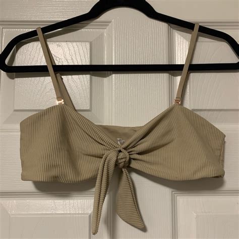 Frankie S Bikinis Swim Frankies Bikinis Nude Tan Light Brown Ribbedtop Poshmark