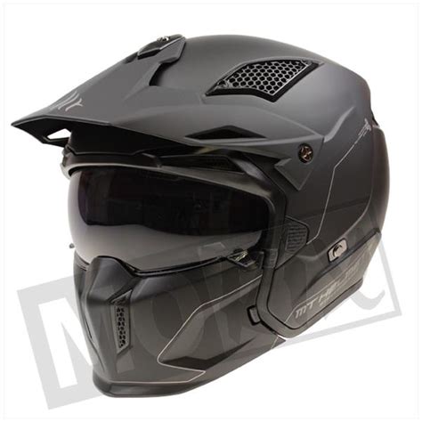 HELM STREETFIGHTER SV MAT ZWART - Theba Scooters & Motoren