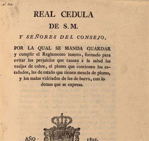 Real Cedula De S M Se Manda Guardar Y Cumplir El Reglamento Inserto