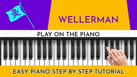 Wellerman Sea Shanty Easy Piano Tutorial Keyboard Piano