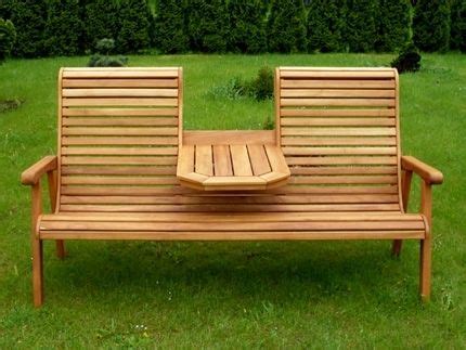 Teak Gartenbank TB1 von TPwood Platz für zwei Personen Tisch aus