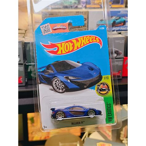 Xe mô hình Hot Wheels McLaren P1 Xanh Đậm Card Nhăn Shopee Việt Nam