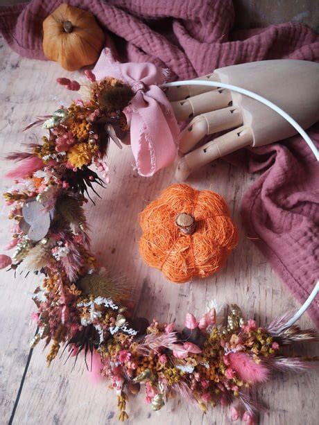 Atelier Couronne De Fleurs S Ch Es Rose Mai