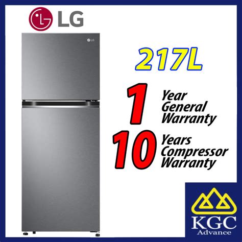 Lg 217l Gv B212pqmb Top Freezer Fridge In Dark Graphite Steel Inverter