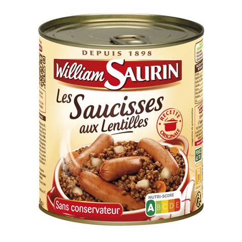 Saucisses Aux Lentilles William Saurin