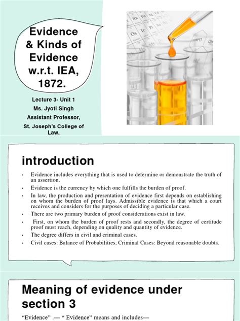 lecture  evidence  kinds  evidence  evidence law evidence