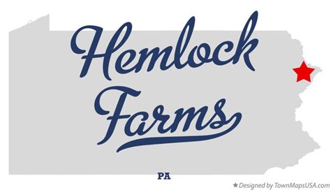 Map of Hemlock Farms, PA, Pennsylvania