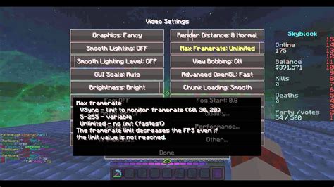 The BEST Pvp Settings For Minecraft YouTube