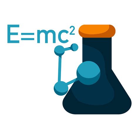 Physics Relativity Flat illustrations about the theory of relativity