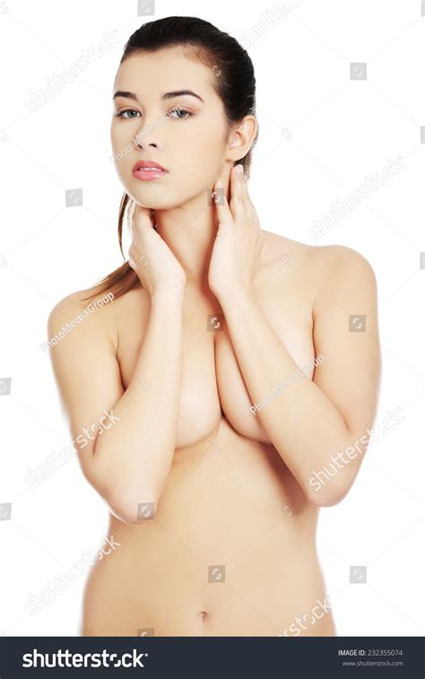 Sensual Portrait Nude Woman Hands Under Stock Photo 232355074 Shutterstock