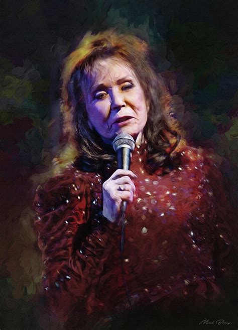 Loretta Lynn Singer Mixed Media By Mal Bray Fine Art America