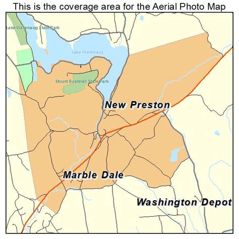 Aerial Photography Map of New Preston, CT Connecticut