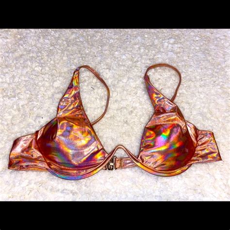 Swim Nwt Coral Shiny Tiny Bikini Sizes Small And Medium Poshmark