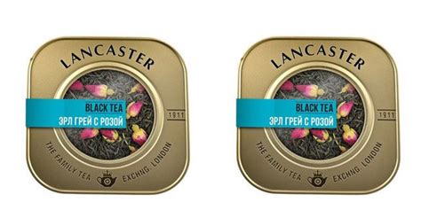 Lancaster Чай черный С бергамотом, лепестками василька и розы, 75 г, 2 ...