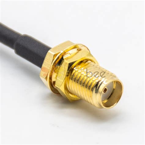 Sma Rf Cable Assembly 10cm With Sma Female To Sma Male Right Angle