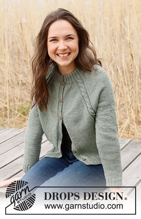 Sage Twist Cardigan Drops Free Knitting Patterns By Drops Design