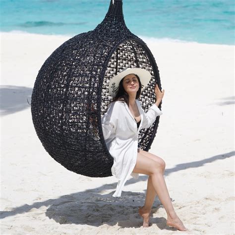 Pranitha Subhash Slays Beach Look In Black Bikini