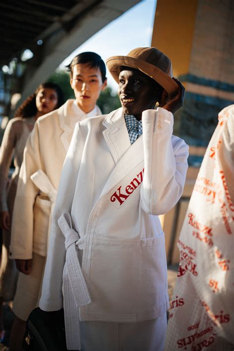 Backstage At Kenzo Rtw Spring Photos Wwd