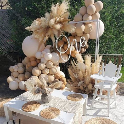 102pcs Balloons Garland Kit Baby Shower Double Layer Nude Blush Balloon