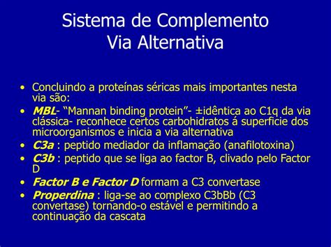 Ppt Prote Nas De Fase Aguda Sistema De Complemento Powerpoint