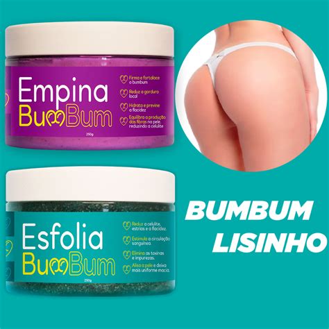 Kit Bumbum Lisinho Esfoliante De Bumbum Creme Firma E Fortalecer O