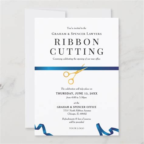 Ribbon Cutting Invitation | Zazzle.com