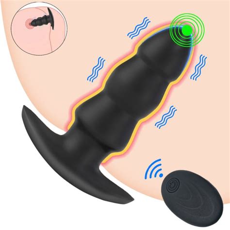 XX สงเปนความลบ COD การสนสะเทอน Butt Plugs Anal ลกปด vibration นวดไรสายรโมทคอนโทรล