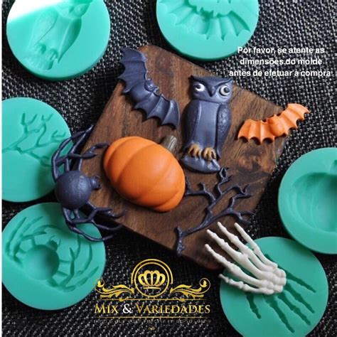 Kit Moldes De Silicone Halloween A Escolher Elo