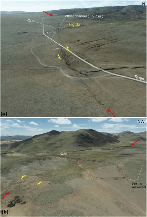 Drone Images Showing The Characteristics Of Coseismic Surface Rupture