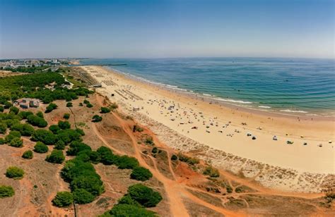 Premium Photo Aerial Beach View Of Vilamoura And Praia De Falesia