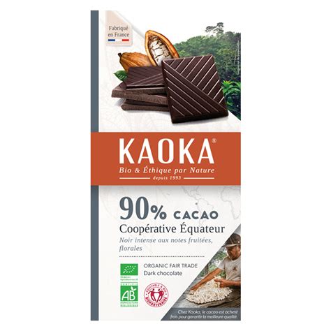 Chocolat Noir Quateur G Kaoka Belvibio