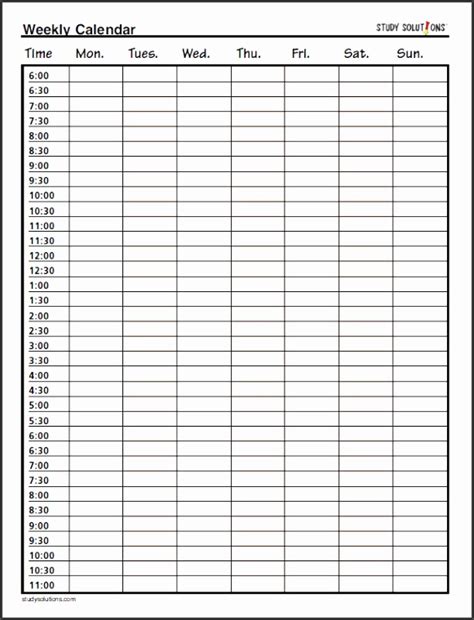 To do list calendar template