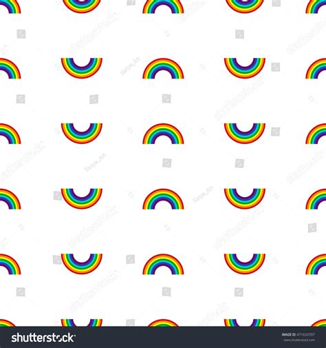 Colorful Rainbow Pattern Seamless Stock Vector Royalty Free 471633707