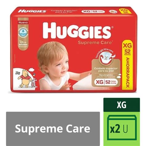 Pa Al Huggies Supreme Care Xg X Unidades Mayorista El C Ndor