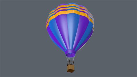 Hot Air Balloon 3D Model 19 C4d Obj Free3D