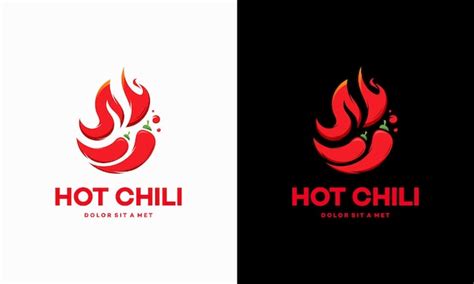 Vetor De Conceito De Design De Logotipo Red Hot Chili Modelo De Design De Logotipo Spicy Pepper