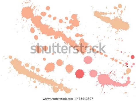 Paint Splatter Background Red Nude Ink Stock Vector Royalty Free 1478513597 Shutterstock