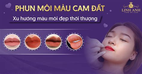Phun môi màu cam đất Xu hướng HOT NHẤT