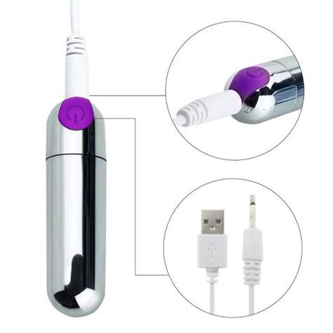 Speed USB Rechargeable G Spot Massager Mini Bullet Vibrator Strong Vibration Waterproof Sex