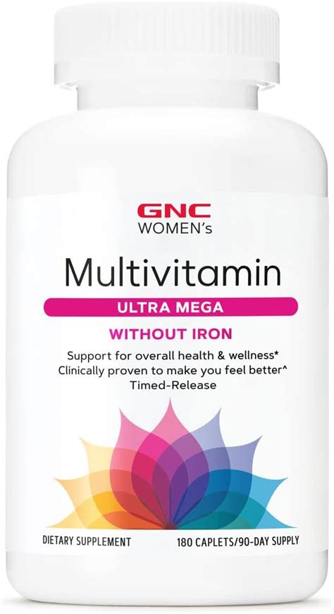 Gnc Multivitam Nico Ultra Mega Sin Hierro Para Mujer Suplemento