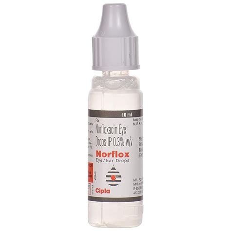 Norflox Bottle Of 10 Ml Eye Ear Drops Health And Personal Care