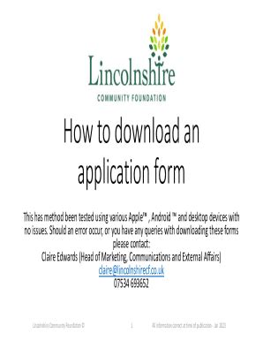 Fillable Online How to download an application form Fax Email Print ... 