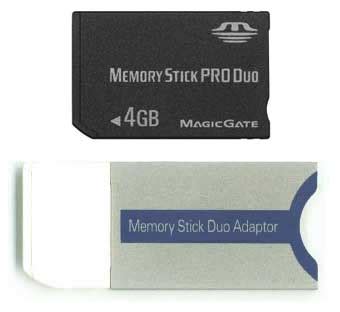 Memory Stick Pro Duo 4 GB - DiscoAzul.com
