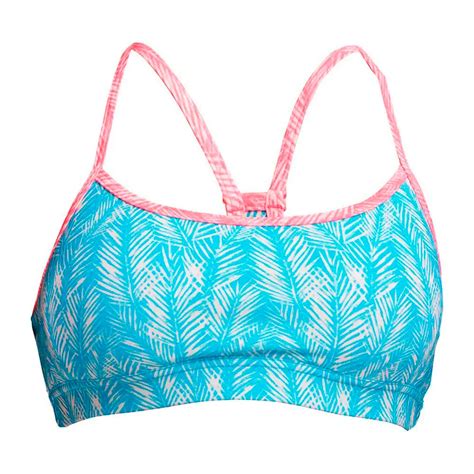 Funkita Crop Bikini Top Blue Swiminn