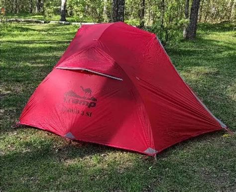 Палатка легкая трехместная Tramp Cloud 3 Si красная PK, код: 7699360 ...