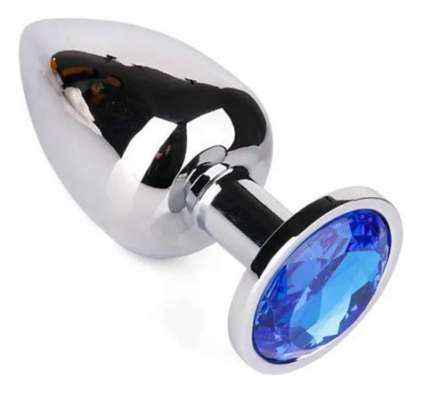 Butt Plug Anal Gema Metal Joya Dilatador Juguete Sexua M Meses Sin Inter S