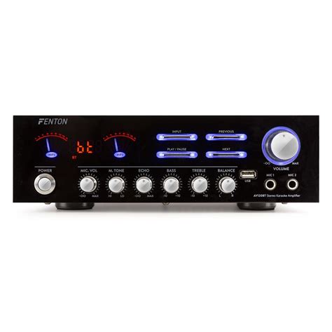 Av Bt Amplificator Stereo Hifi X W Bluetooth Usb Fenton