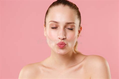 Naked Sexy Woman Posing Pink Studio Stock Photos Free Royalty Free Stock Photos From